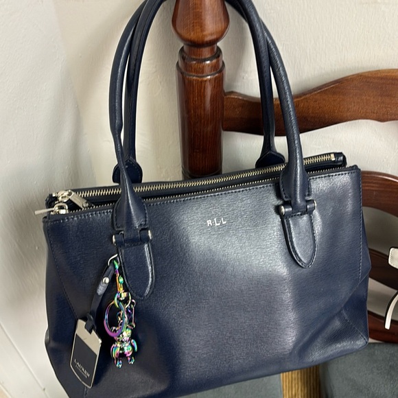 Ralph Lauren Navy Blue Tote Bag- Measurement: Width:15 Length:16 - Picture 1 of 16